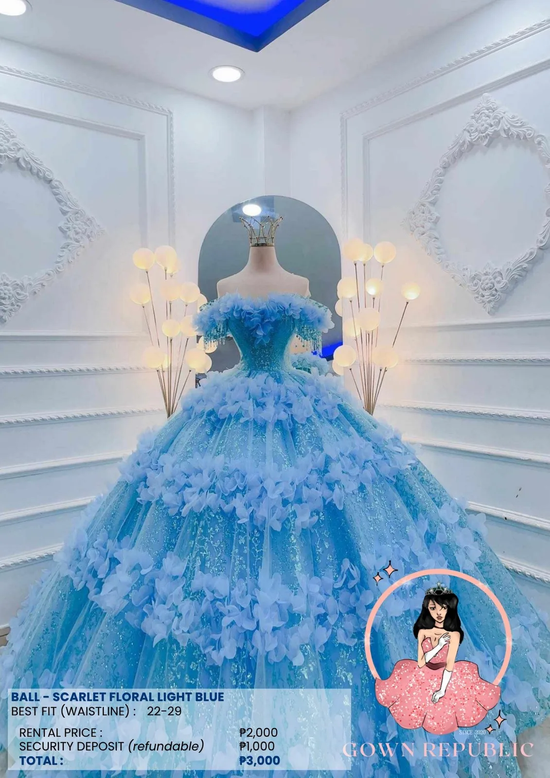 Ball Gowns: Blue 110